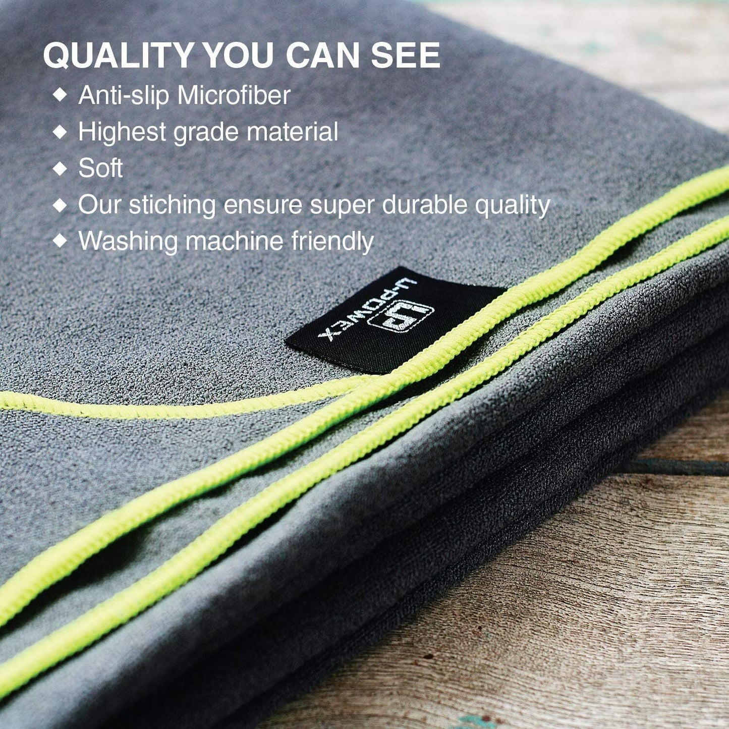 Yoga Mat Towel Non Slip Super Soft Sweat Absorbent Quick Drying Eco Friendly