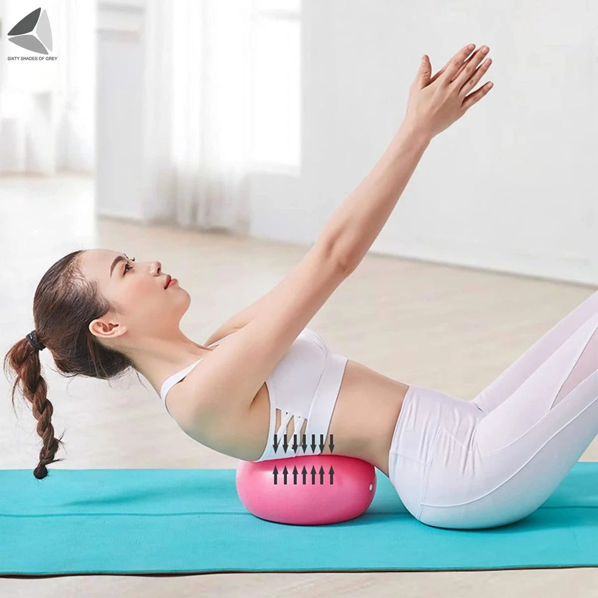 Pilates Yoga Exercise Ball Stability Ball Fitness Ball Balance Physical Therapy Ball for Home Gym