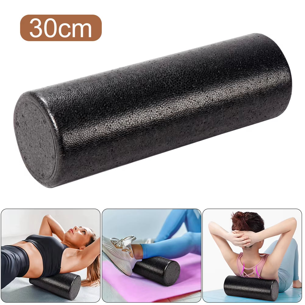 12 Inch Solid Core Back Foam Roller High-Density round Foam Roller Deep Tissue Massager for Exercise Massage Muscle Recovery