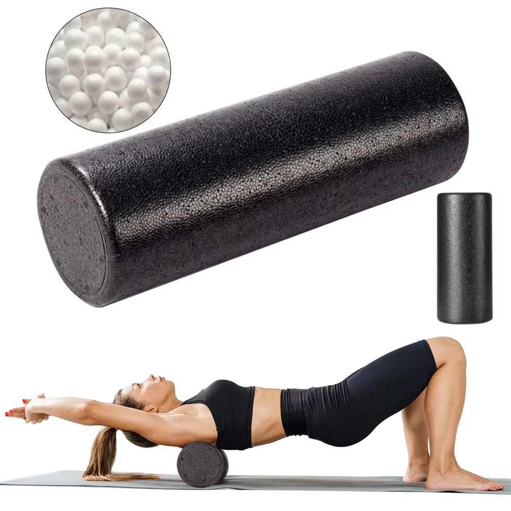 12 Inch Solid Core Back Foam Roller High-Density round Foam Roller Deep Tissue Massager for Exercise Massage Muscle Recovery